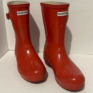 Red Hunter Rain Boots - Short